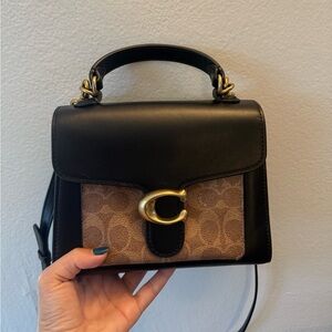 COACH Tabby Top Handle 20 in Signature Canvas